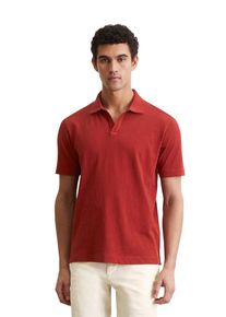 Marc O'Polo MARC O'POLO Herren Poloshirt "aus Bio-Baumwolle und Leinen"tall poppy, casual, Gr. XXL, unifarben, Obermaterial: 80% Baumwolle, 20% Leinen, Shirts