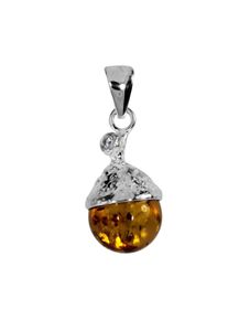 OSTSEE-SCHMUCK Damen Ketten-Anhänger "OSTSEE-SCHMUCK Anhänger Mia Anhänger Mia", 30 x 12mm, Silber 925 (Sterlingsilber), 3.4 g, weiß, Silber 925