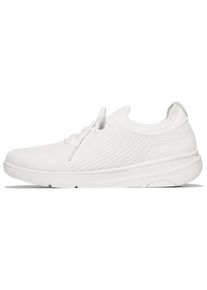 fitflop Damen Slip-On Sneaker "SUPER-Q", Gr. 37, weiß, Textil, unifarben, sportlich, Schuhe, Slip-On Sneaker, Schlupfschuh mit Keilabsatz