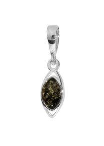 OSTSEE-SCHMUCK Damen Ketten-Anhänger "OSTSEE-SCHMUCK Anhänger Telia Anhänger Telia", 23 x 6mm, Silber 925 (Sterlingsilber), 0.8 g, weiß, Silber 925
