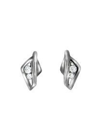 Vivance Damen Paar Ohrstecker "925 Silber Zirkonia", ONE-SIZE, Silber 925 (Sterlingsilber), weiß, Silber 925 (Sterlingsilber), Ohrringe