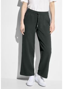 Cecil Damen Marlene-Hose, grün, casual, Gr. XXL, unifarben, Web, 100% Baumwolle, Hosen, High Waist