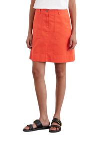 Marc O'Polo MARC O'POLO Damen Webrock "aus Baumwolle-Leinen-Mix", rot, casual, Gr. 34, unifarben, Obermaterial: 88% Baumwolle, 12% Leinen; Futter: 100% Nicht
