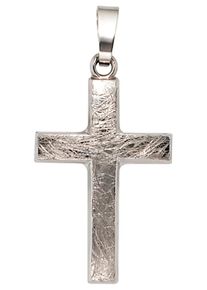 Jobo Damen Kreuz-Anhänger "Anhänger Kreuz", Weißgold 375, weiß, Weißgold 375, Schmuckanhänger, 375 Weißgold
