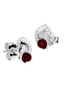 OSTSEE-SCHMUCK Damen Paar Ohrstecker "OSTSEE-SCHMUCK Ohrstecker Pferdekopf Ohrstecker Pferdekopf", 9 x 6mm, Silber 925 (Sterlingsilber), weiß, Silber