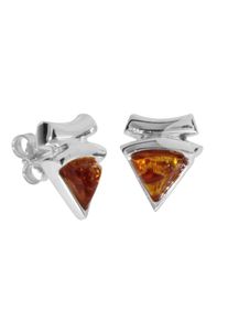 OSTSEE-SCHMUCK Damen Paar Ohrstecker "OSTSEE-SCHMUCK Ohrstecker Greta Ohrstecker Greta", 15 x 12mm, Silber 925 (Sterlingsilber), weiß, Silber 925