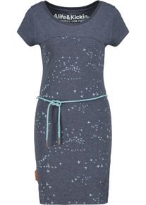 alife and kickin ALIFE & KICKIN Damen Blusenkleid "Damen ClarissaAK B", blau, Gr. L, 65% Baumwolle 35% Polyester, Kleider