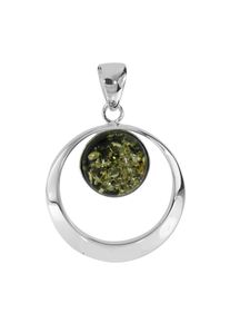 OSTSEE-SCHMUCK Damen Ketten-Anhänger "OSTSEE-SCHMUCK Anhänger Lenka Anhänger Lenka", 42 x 30mm, Silber 925 (Sterlingsilber), 7.0 g, weiß, Silber 925