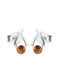 OSTSEE-SCHMUCK Damen Paar Ohrstecker "OSTSEE-SCHMUCK Ohrstecker Naja Ohrstecker Naja", 10 x 5mm, Silber 925 (Sterlingsilber), weiß, Silber 925
