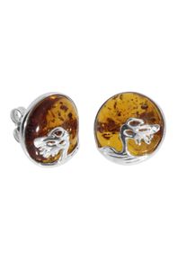 OSTSEE-SCHMUCK Damen Paar Ohrstecker "OSTSEE-SCHMUCK Ohrstecker Windflüchter 16 mm", 16mm rund, Silber 925 (Sterlingsilber), weiß, Silber 925