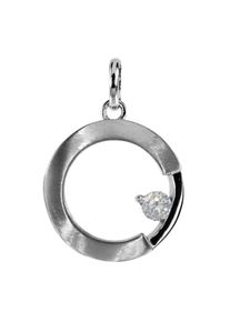OSTSEE-SCHMUCK Damen Ketten-Anhänger "OSTSEE-SCHMUCK Anhänger Adele Anhänger Adele", 21 x 14mm, Silber 925 (Sterlingsilber), 2.1 g, weiß, Silber 925