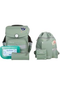School-Mood Kinder Schulranzen "Timeless, Reef", grün, Polyester, Rucksäcke, aus recyceltem Material