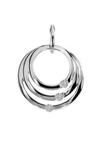 OSTSEE-SCHMUCK Damen Ketten-Anhänger "OSTSEE-SCHMUCK Anhänger Ruby Anhänger Ruby", 21 x 17mm, Silber 925 (Sterlingsilber), 1.4 g, weiß, Silber 925