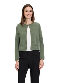 Cartoon Damen Strickjacke "Cartoon Strick-Cardigan mit Rundhalsausschnitt", grün, modisch, Gr. 44, Obermaterial: 100% Polyester., Strickjacken,