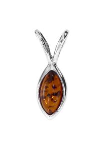 OSTSEE-SCHMUCK Damen Ketten-Anhänger "OSTSEE-SCHMUCK Anhänger Radka Anhänger Radka", 21 x 8mm, Silber 925 (Sterlingsilber), 1.1 g, weiß, Silber 925