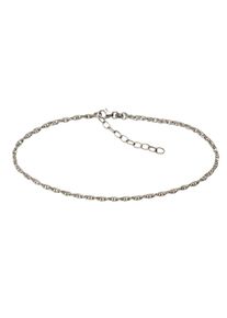 Vivance Damen Fußkette "925 Silber rhodiniert Ankerkette", 26 + 4cm, Silber 925 (Sterlingsilber), weiß, Silber 925 (Sterlingsilber), Fußkettchen