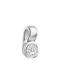 Vivance Damen Ketten-Anhänger "925 Sterling Silber rhodiniert Zirkonia", ONE-SIZE, Silber 925 (Sterlingsilber), 1,5 g, weiß, Silber 925