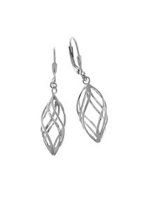 Vivance Damen Paar Ohrhänger "925 Silber rhodiniert", ONE-SIZE, Silber 925 (Sterlingsilber), weiß, Silber 925 (Sterlingsilber), Ohrringe