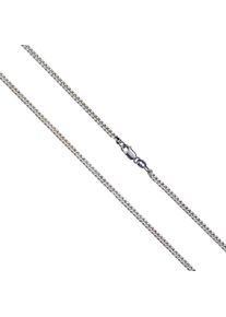 Vivance Damen Collierkettchen "925 Silber Panzerkette diamantiert", 45cm, Silber 925 (Sterlingsilber), L: 55cm, weiß, Silber 925 (Sterlingsilber),