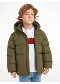 Tommy Hilfiger Jungen Steppjacke "ESSENTIAL JACKET", grün, Gr. 3, unifarben, Web, Obermaterial: 100% Polyester. Futter: 100% Polyester, Jacken, mit