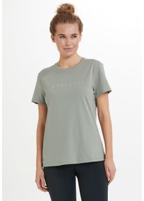 ENDURANCE ATHLECIA ATHLECIA Herren Funktionsshirt "KATTY W Slub Tee", grün, casual, Gr. 36, bedruckt, 60% Baumwolle, 40% Polyester, Shirts, aus Baumwolle und