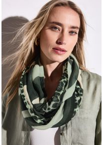 Street One Damen Loop, grün, casual, bedruckt, Stoff, 100% Modal, Modetücher, aus Modal