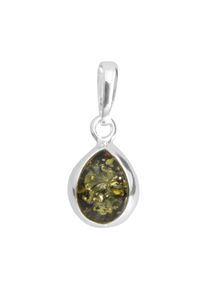 OSTSEE-SCHMUCK Damen Ketten-Anhänger "OSTSEE-SCHMUCK Anhänger Enela Anhänger Enela", 24 x 11mm, Silber 925 (Sterlingsilber), 1.8 g, weiß, Silber 925