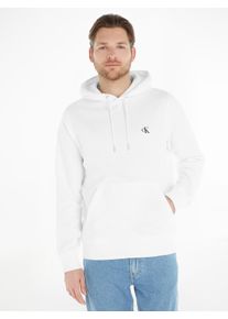 Herren Kapuzensweatshirt "CK ESSENTIAL HOODIE", weiß, Basic, Gr. XXL, Calvin Klein Jeans, bestickt, Sweatware, Obermaterial: 50% Baumwolle, 50%