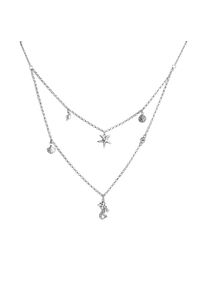 Vivance Damen Collierkettchen "925-Sterling Silber rhodiniert", 42 + 3cm, Silber 925 (Sterlingsilber), L: 45cm, weiß, Silber 925 (Sterlingsilber),
