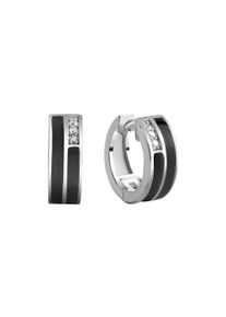Vivance Damen Paar Creolen "925/- Sterling Silber Zirkonia", ONE-SIZE, Silber 925 (Sterlingsilber), weiß, Silber 925 (Sterlingsilber), Ohrringe