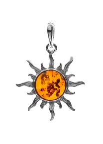OSTSEE-SCHMUCK Damen Ketten-Anhänger "OSTSEE-SCHMUCK Anhänger Sonne 30 mm Anhänger Sonne 30 mm", 40 x 30mm, Silber 925 (Sterlingsilber), 3.7 g, weiß,