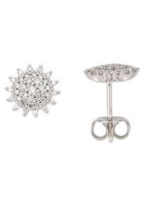 Firetti Damen Paar Ohrstecker "Schmuck Geschenk Gold 585 Ohrschmuck", 0,32 ct P2 = erkennbare Einschlüsse, Weißgold 585-Diamanten, weiß, Weißgold