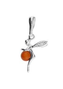 OSTSEE-SCHMUCK Damen Ketten-Anhänger "OSTSEE-SCHMUCK Anhänger Elfe Anhänger Elfe", 25 x 11mm, Silber 925 (Sterlingsilber), 1.1 g, weiß, Silber 925