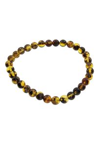 OSTSEE-SCHMUCK Damen Armband "OSTSEE-SCHMUCK Armband Kugel 6 mm Armband Kugel 6 mm", 19cm, Bernstein, grün, Bernstein, Armbänder