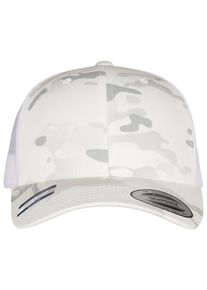 Flexfit Damen Flex Cap "Flexfit Unisex Retro Trucker Multicam", weiß, casual, 98% Baumwolle, 2% Elasthan, Caps