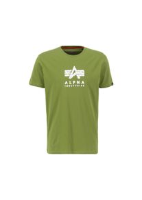 Herren T-Shirt "Alpha Industries Men - T-Shirts Grunge Logo T-Shirt", grün, Gr. XS, Alpha Industries, Obermaterial: 100% Baumwolle, Shirts