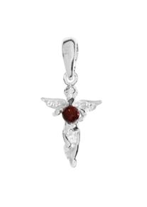 OSTSEE-SCHMUCK Damen Ketten-Anhänger "OSTSEE-SCHMUCK Anhänger kleine Elfe Anhänger kleine Elfe", 27 x 13mm, Silber 925 (Sterlingsilber), 1.4 g, weiß,