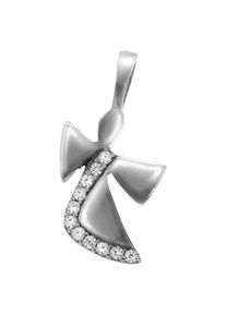 Vivance Damen Ketten-Anhänger "925 Silber Engel Zirkonia weiß", ONE-SIZE, Silber 925 (Sterlingsilber), 1,4 g, weiß, Silber 925 (Sterlingsilber),