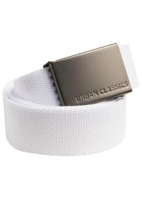 Urban Classics Damen Hüftgürtel "Urban Classics Unisex Canvas Belt", weiß, 100% Polyester, Gürtel