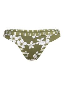 Roxy Damen Bikini-Hose "Retro Revo", grün, Gr. XS, 87% Nylon, 13% Elasthan, Badehosen