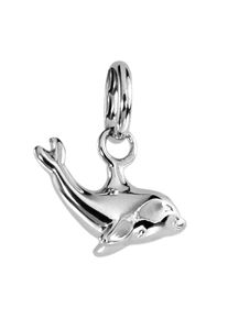 OSTSEE-SCHMUCK Damen Ketten-Anhänger "OSTSEE-SCHMUCK Anhänger Delfin Anhänger Delfin", 13 x 12mm, Silber 925 (Sterlingsilber), 0.8 g, weiß, Silber