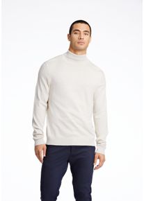 LINDBERGH Herren Rollkragenpullover "LINDBERGH Rollkragenpull", weiß, Gr. L, Oberstoff: 80% Viskose, 20% Nylon, Pullover