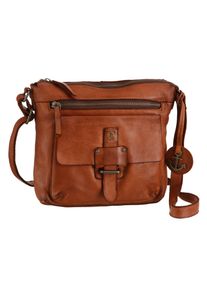 Harbour 2nd Damen Handtasche "Hazel2", braun, Rindsleder, washed, Taschen, Anker Anhänger