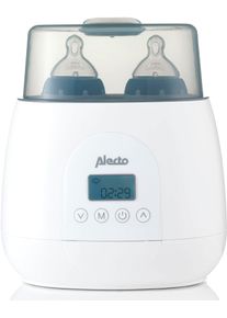 Alecto Kinder Flaschenwärmer "BW700TWIN", weiß, Kunststoff, B:19cm H:16cm T:11,6cm, Babykostwärmer, Duo-Flaschenwärmer 3-in-1, Erhitzen,