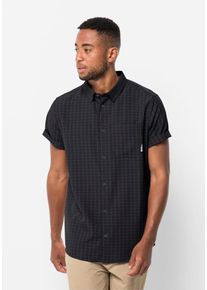 Jack Wolfskin Herren Funktionshemd "EL DORADO SHIRT MEN", schwarz-weiß, Gr. S, OBERSTOFF: 100% POLYESTER, Hemden