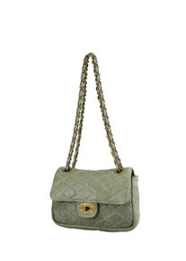 Damen Umhängetasche "Step", Collezione Alessandro, grün, Leder, Taschen, Made in Italy