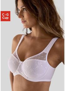 Nuance Damen Minimizer-BH, Gr. 70, weiß, Microtouch, Obermaterial: 79% Polyamid, 15% Polyester, 6% Elasthan, feminin, BHs, mit Bügel, gemoldet mit