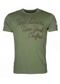 Top Gun Herren T-Shirt "New York TG20191031", grün, Gr. S, Obermaterial: 100% Baumwolle, Shirts