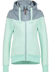 alife and kickin ALIFE & KICKIN Damen Kapuzensweatjacke "Damen PalinaAK A", grün, Gr. XS, 50% Baumwolle 50% Polyester, Sweatjacken