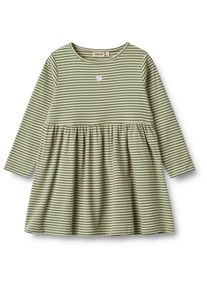 Wheat Mädchen Jerseykleid "Wheat Dress Jerseykleid Sessa"elm grün stripe, Gr. 128, 100% Bio-Baumwolle, Kleider